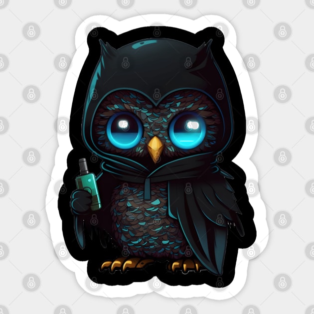 Rouge Owl Sticker by StoneCreation